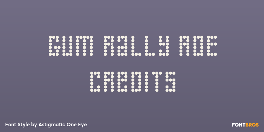 Gum Rally AOE Credits Poster