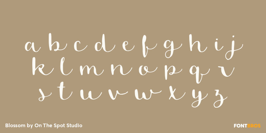 Blossom Font Poster #3