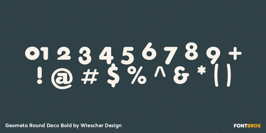 Geometa Round Deco Bold Font Poster #4