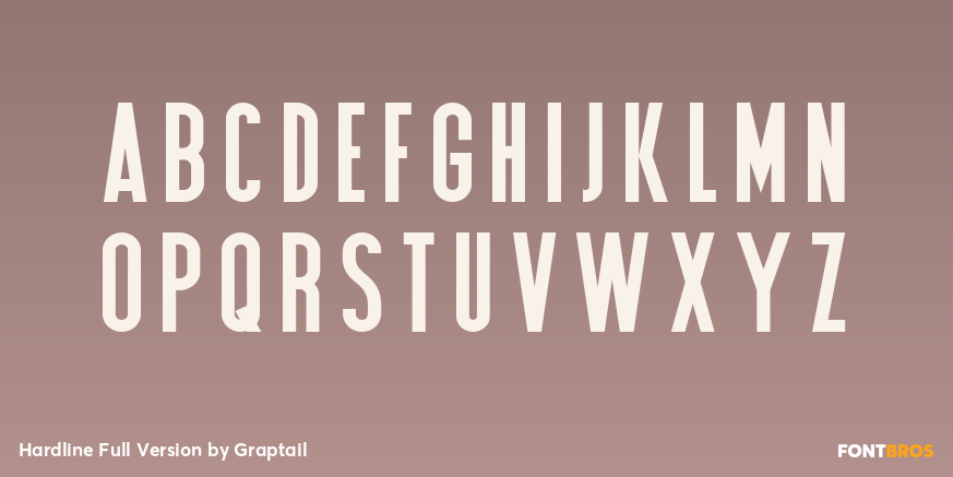 Hardline Full Version Font Poster #1