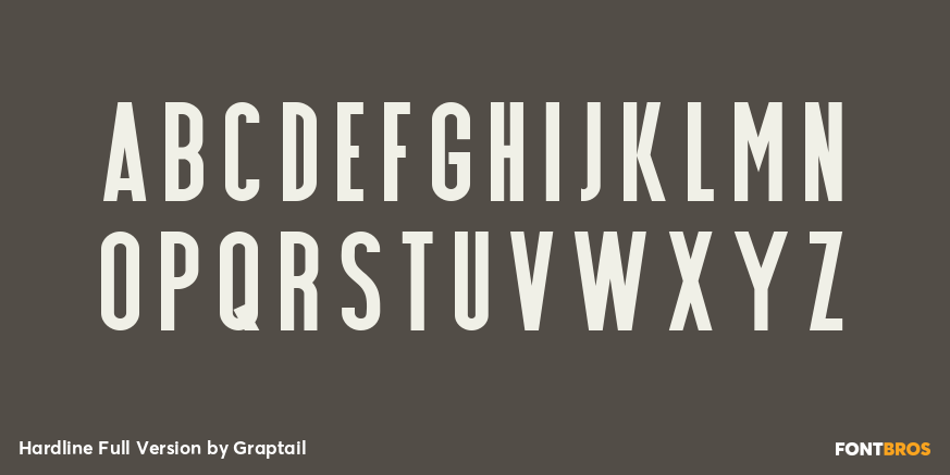 Hardline Full Version Font Poster #1