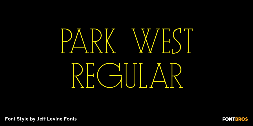 Park West Regular Poster