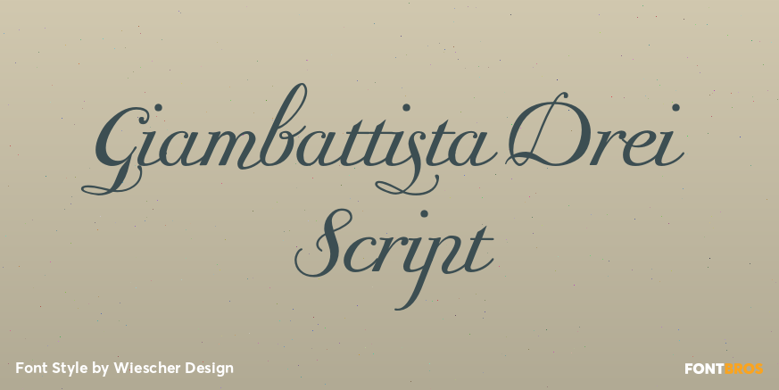Giambattista Drei Script Poster