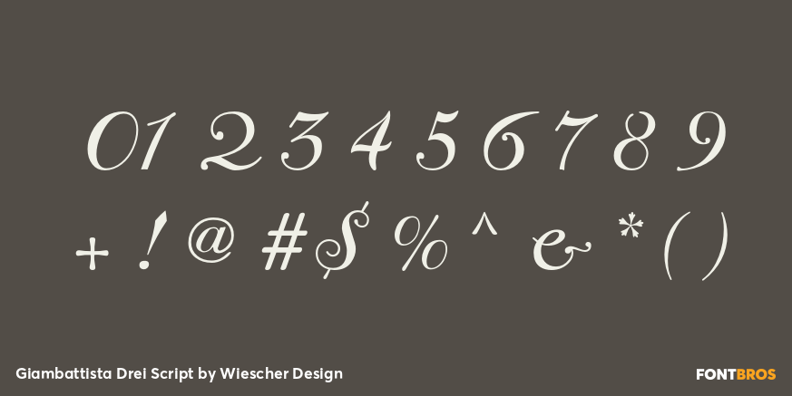 Giambattista Drei Script Font Poster #1