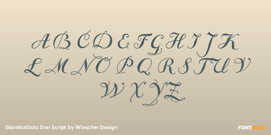 Giambattista Drei Script Font Poster #1