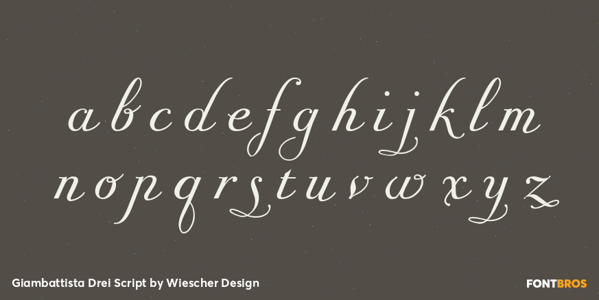 Giambattista Drei Script Font Poster #1