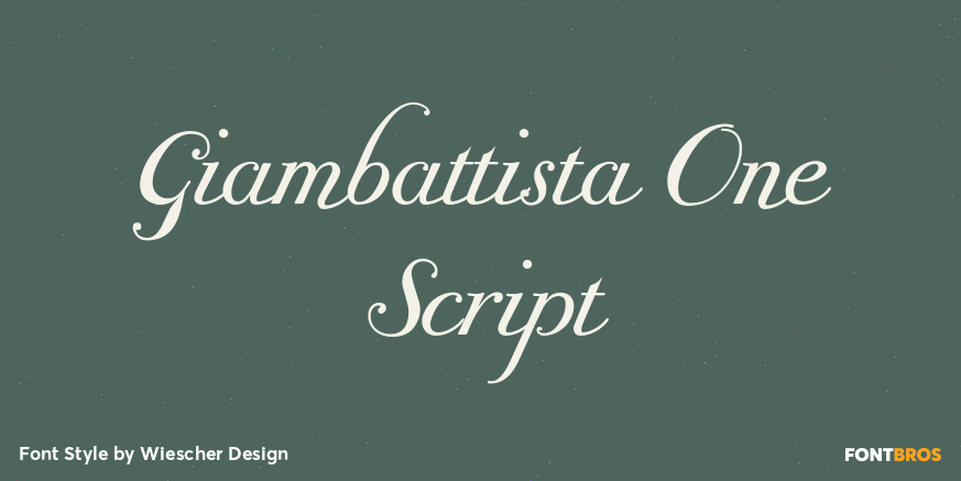 Giambattista One Script Poster