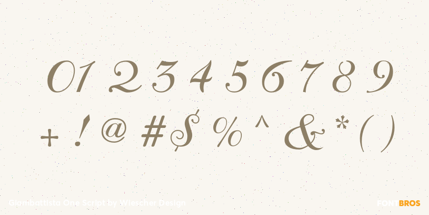 Giambattista One Script Font Poster #1