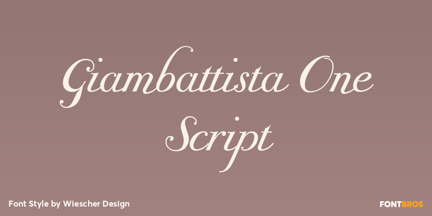 Giambattista One Script Poster