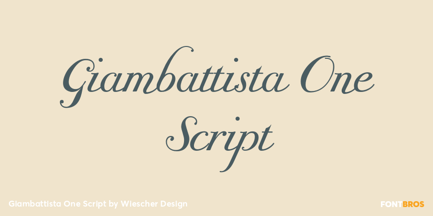 Giambattista One Script Poster
