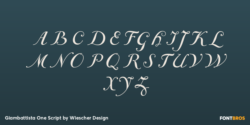 Giambattista One Script Font Poster #1