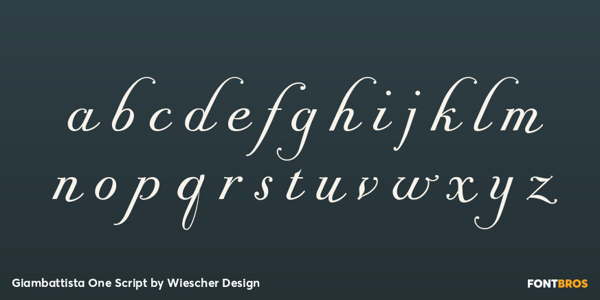 Giambattista One Script Font Poster #1