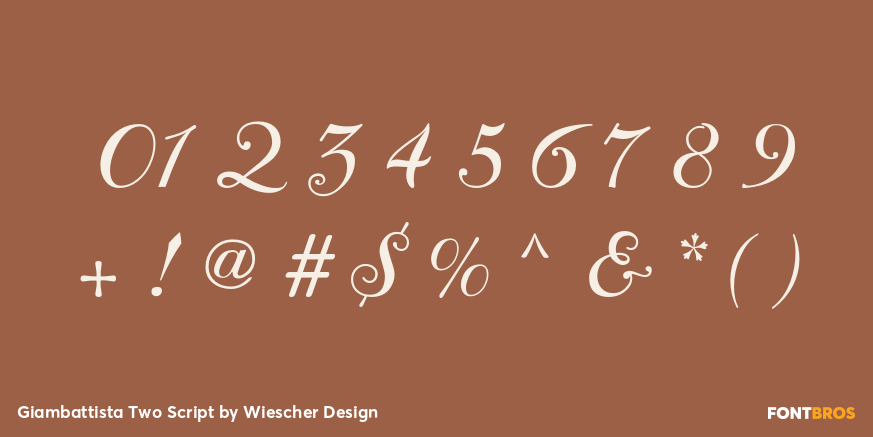 Giambattista Two Script Font Poster #1
