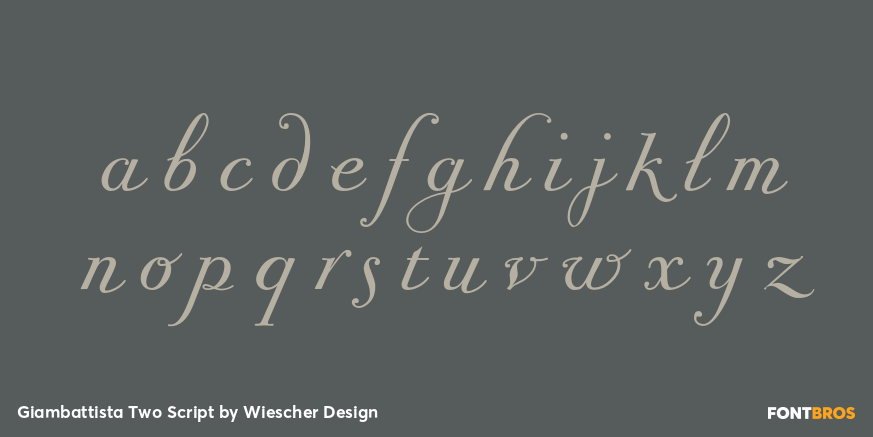 Giambattista Two Script Font Poster #3
