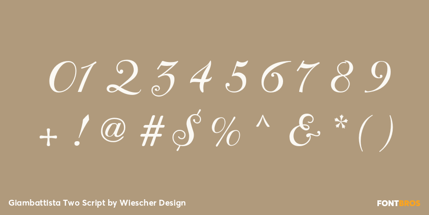 Giambattista Two Script Font Poster #4