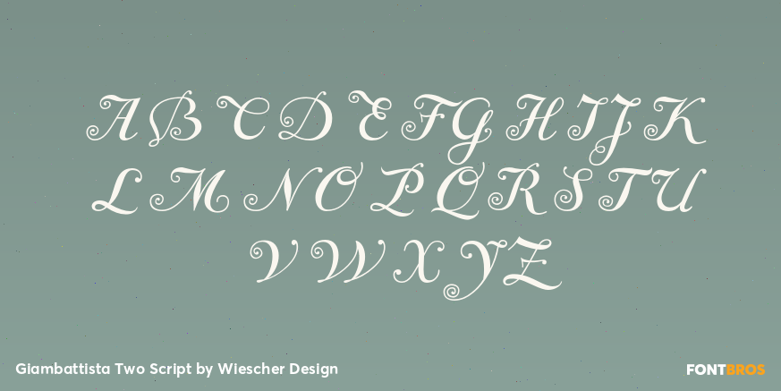 Giambattista Two Script Font Poster #1