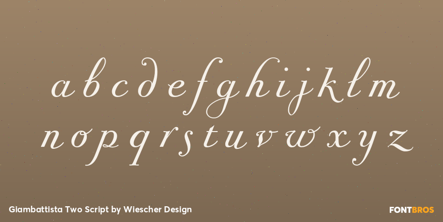 Giambattista Two Script Font Poster #1