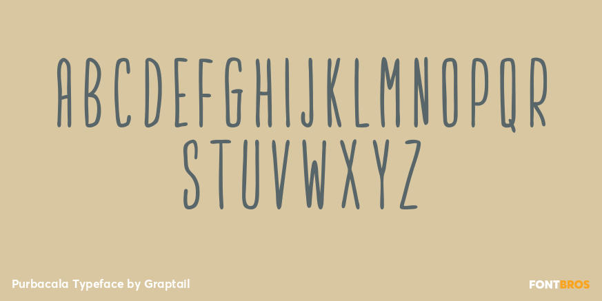 Purbacala Typeface Font Poster #1