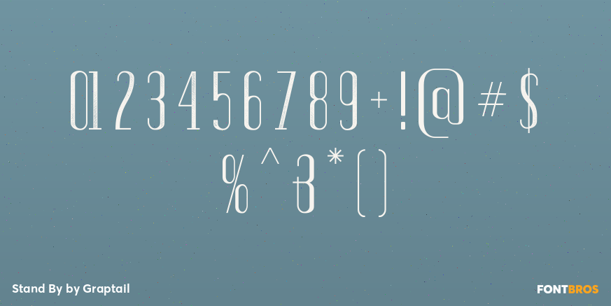 Stand By Font Poster #1