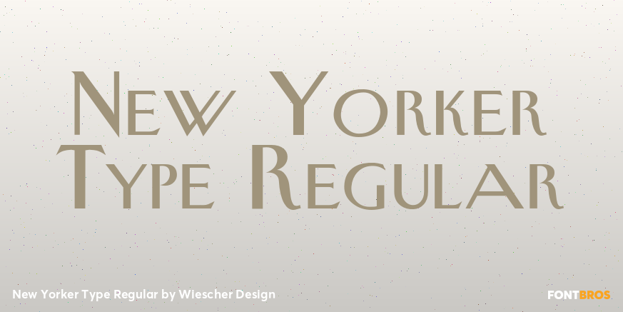 New Yorker Type Regular Poster
