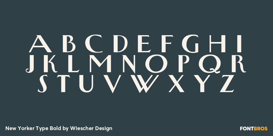 New Yorker Type Bold Font Poster #2