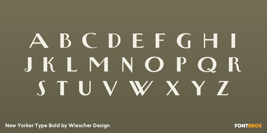 New Yorker Type Bold Font Poster #3