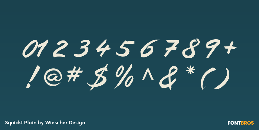 Squickt Plain Font Poster #1