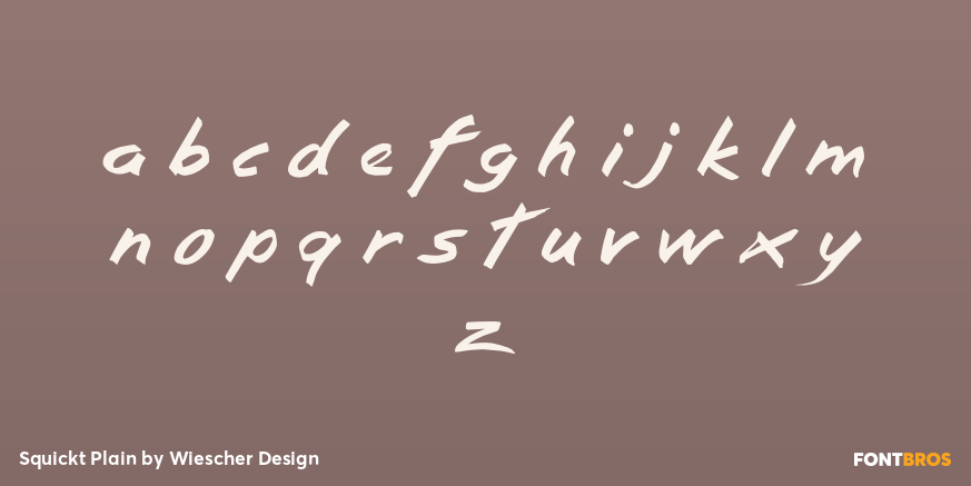 Squickt Plain Font Poster #1
