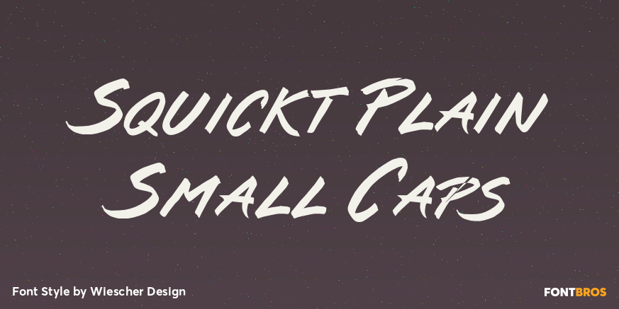 Squickt Plain Small Caps Poster