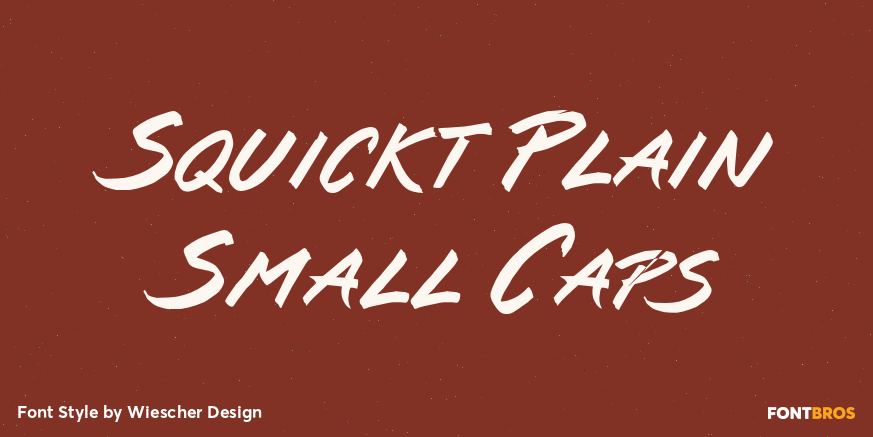 Squickt Plain Small Caps Poster
