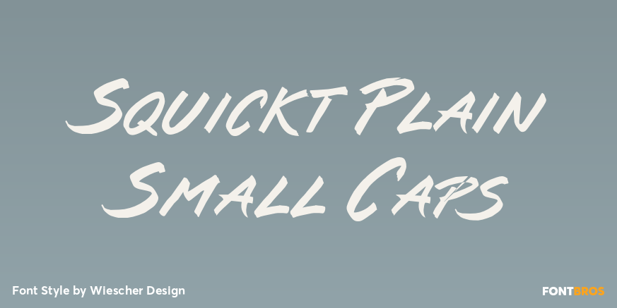 Squickt Plain Small Caps Poster