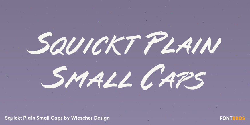Squickt Plain Small Caps Poster