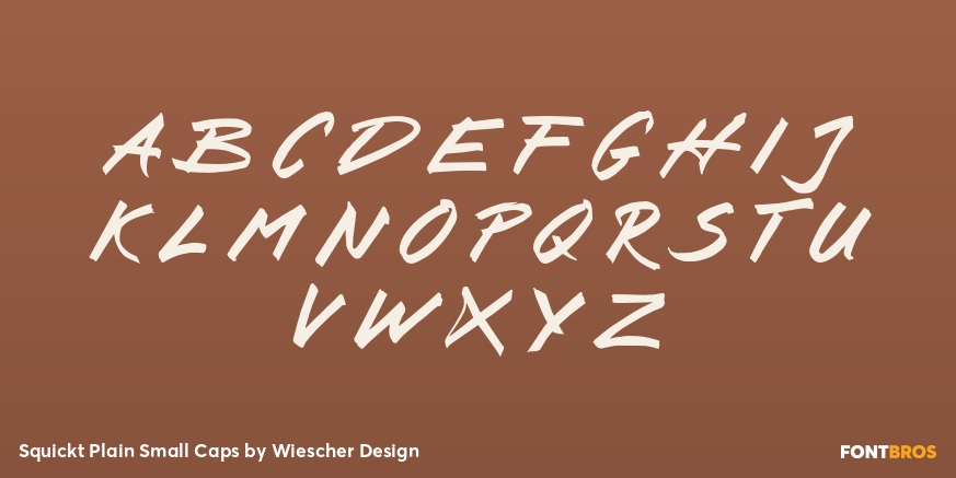 Squickt Plain Small Caps Font Poster #2