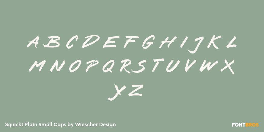 Squickt Plain Small Caps Font Poster #1