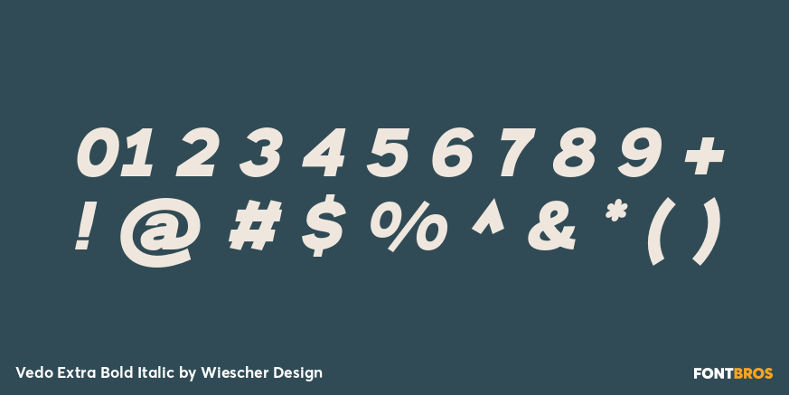 Vedo Extra Bold Italic Font Poster #4