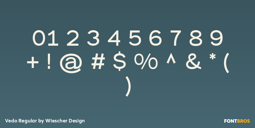 Vedo Regular Font Poster #4