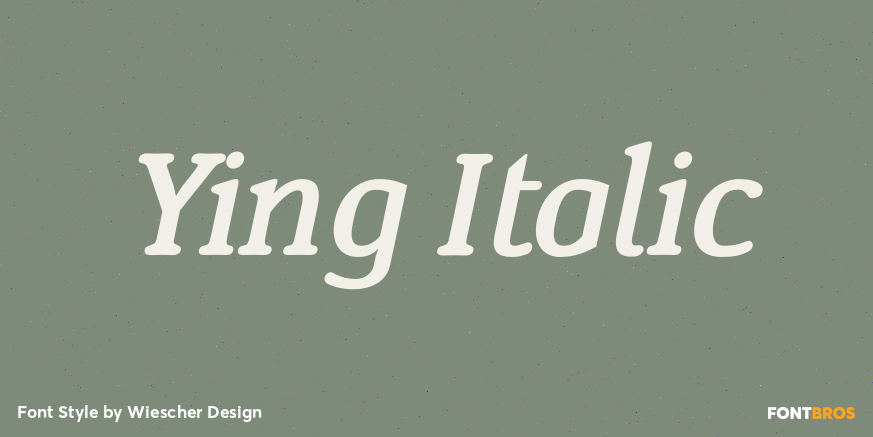 Ying Italic Poster