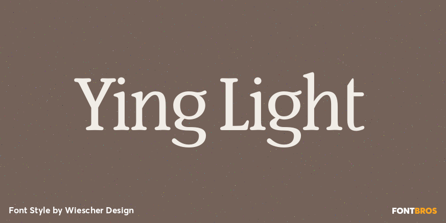 Ying Light Font Poster #1