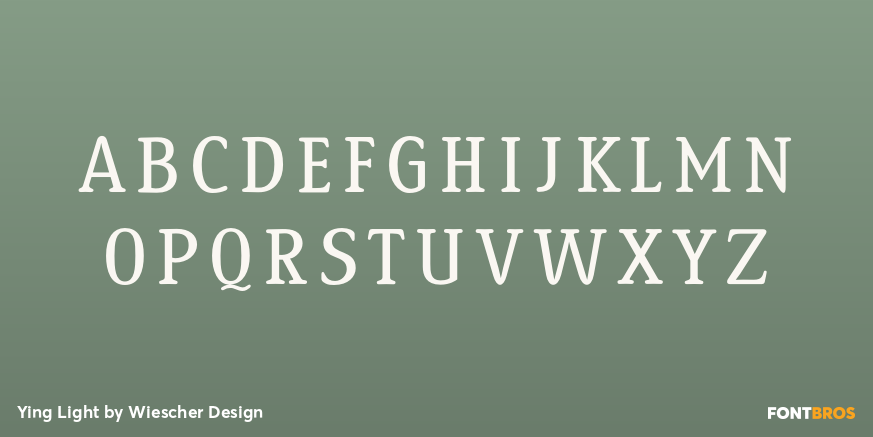 Ying Light Font Poster #2