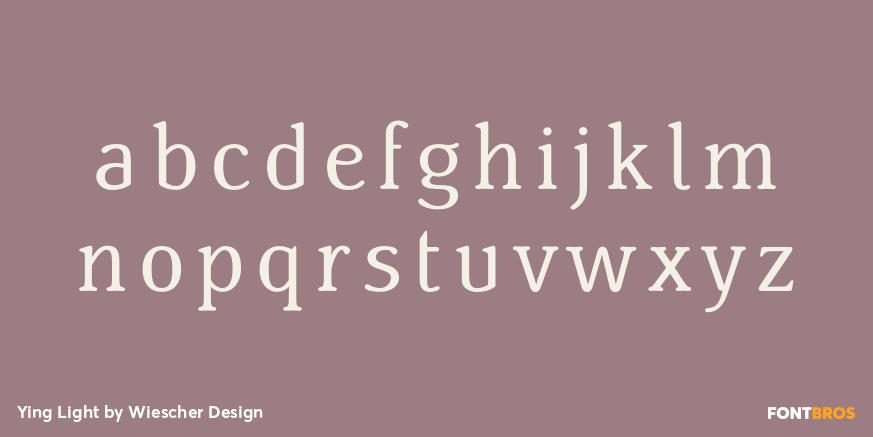 Ying Light Font Poster #3