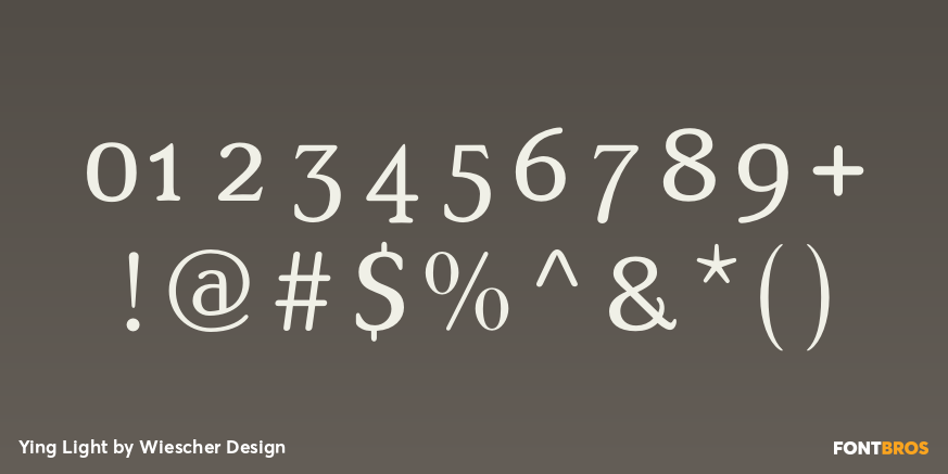 Ying Light Font Poster #4