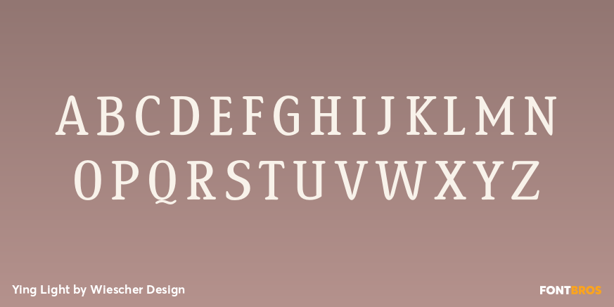 Ying Light Font Poster #1