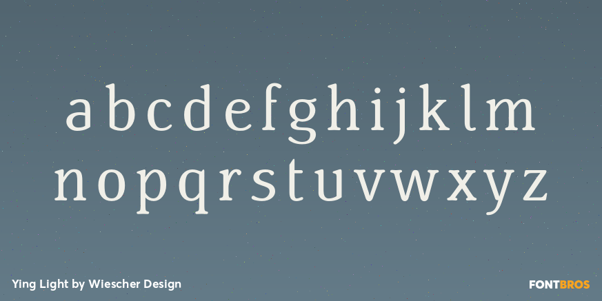 Ying Light Font Poster #1