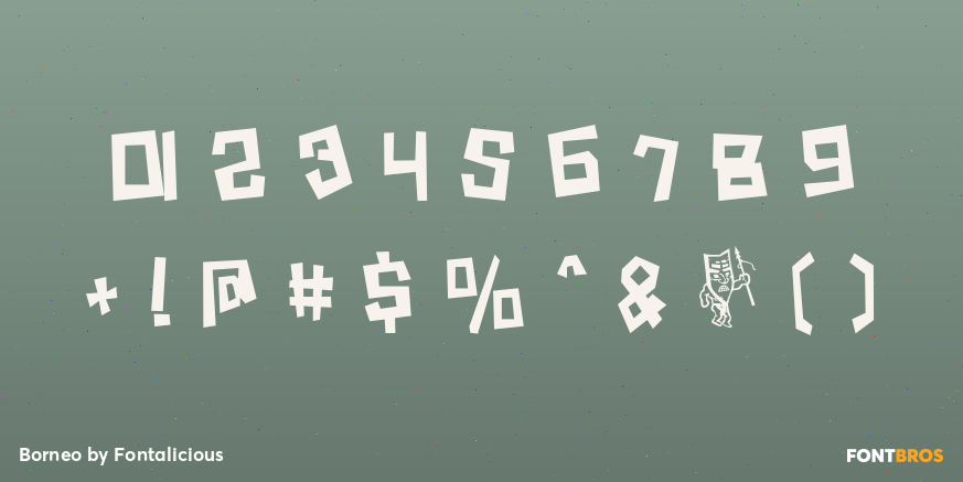 Borneo Font Poster #1