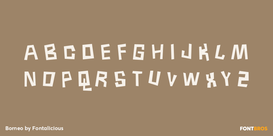 Borneo Font Poster #1