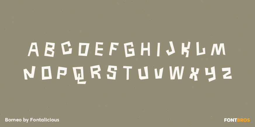 Borneo Font Poster #1