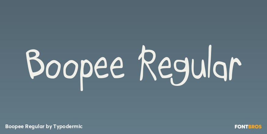 Boopee Regular Font Poster #1