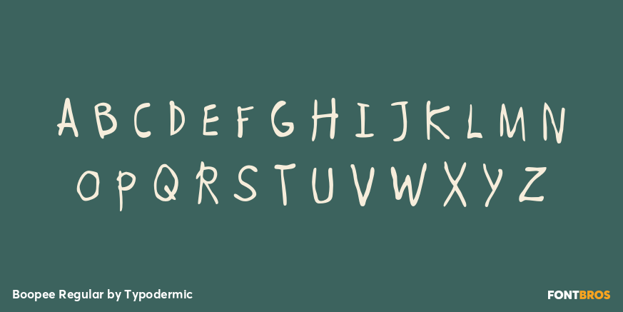 Boopee Regular Font Poster #2