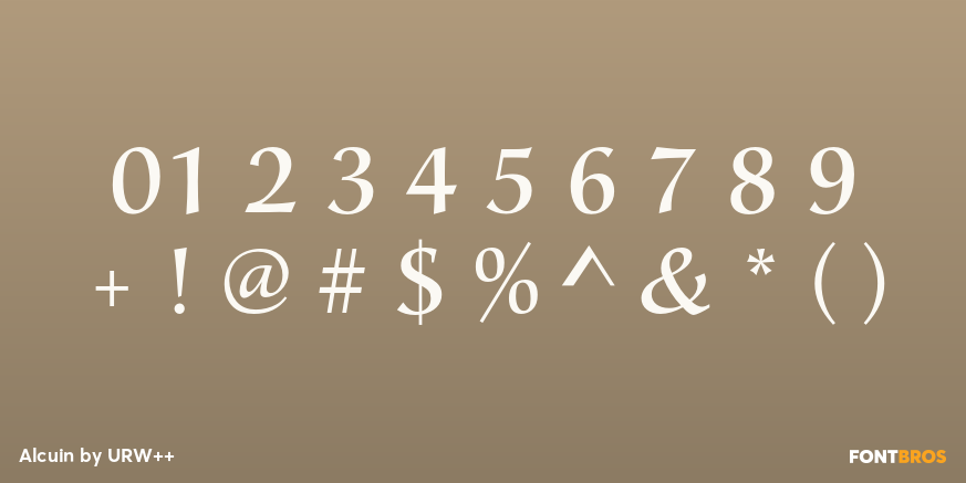 Alcuin Font Poster #4