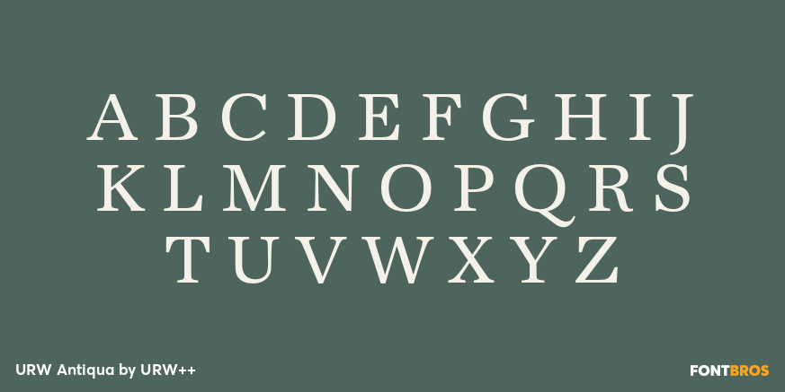 URW Antiqua Font Poster #2